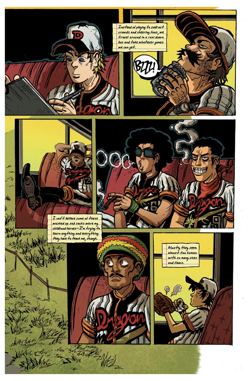 Illustration for article titled You'll want to throw money at this deranged graphic novel about baseball players versus monsters
